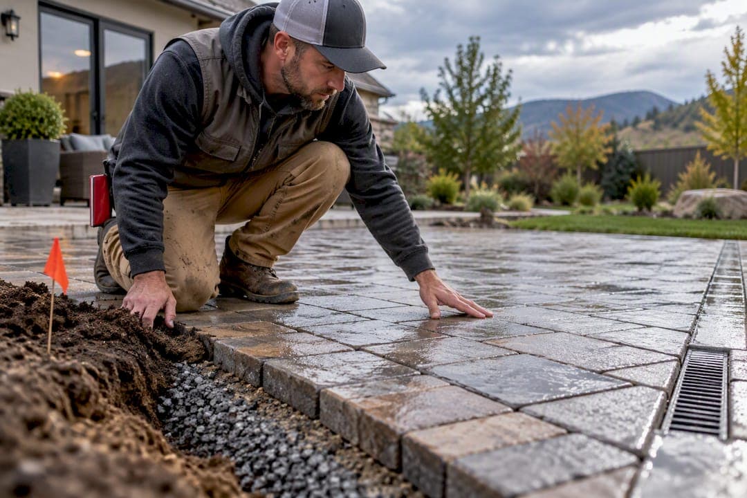 Check Soil, Slope, Outlet First: Paver Patio Drainage Checklist for Homeowners
