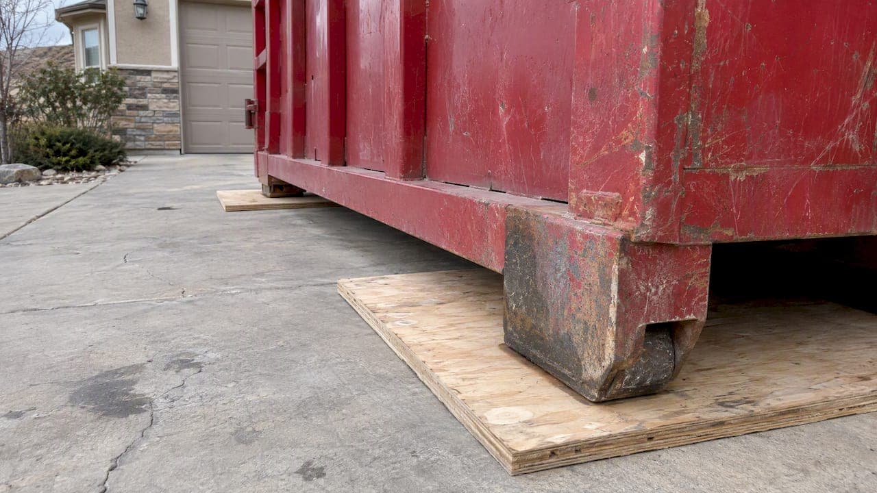 How to Protect Your Driveway From a Dumpster
